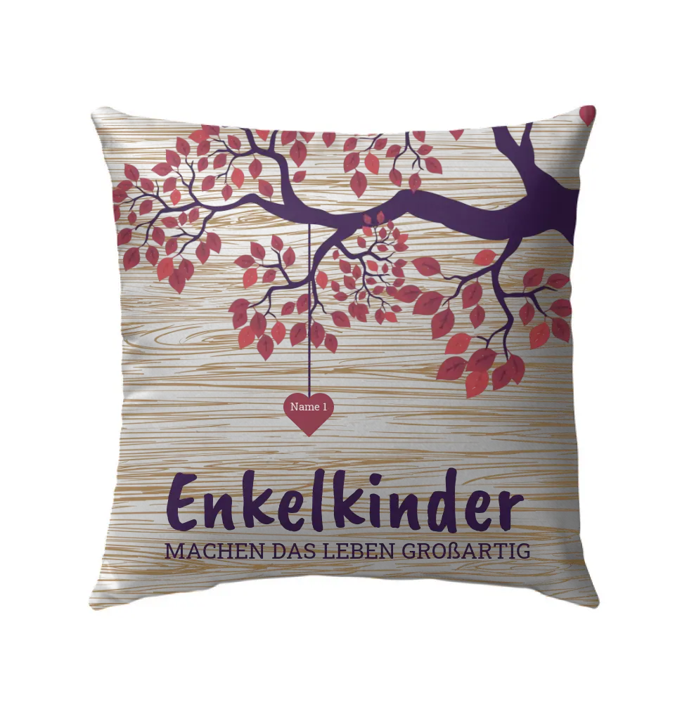 Great-grandchildren, grandchildren, children, family tree - personalized premium name pillow