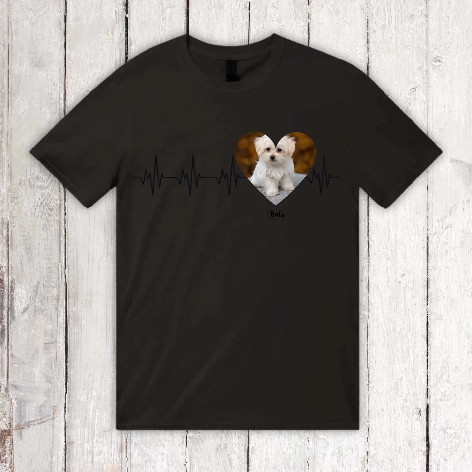 Heartbeat with photo - Personalized hoodie