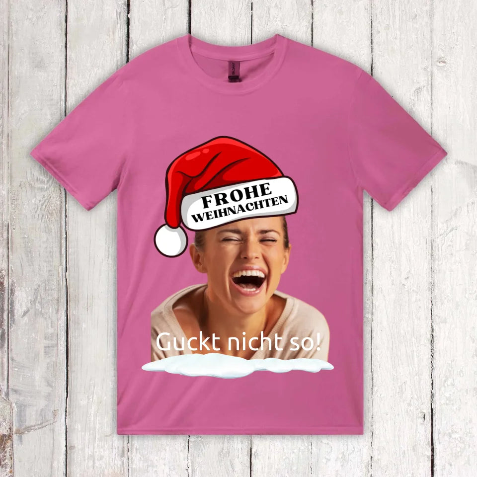 Christmas hat with your picture and text - personalized pullover or sweater