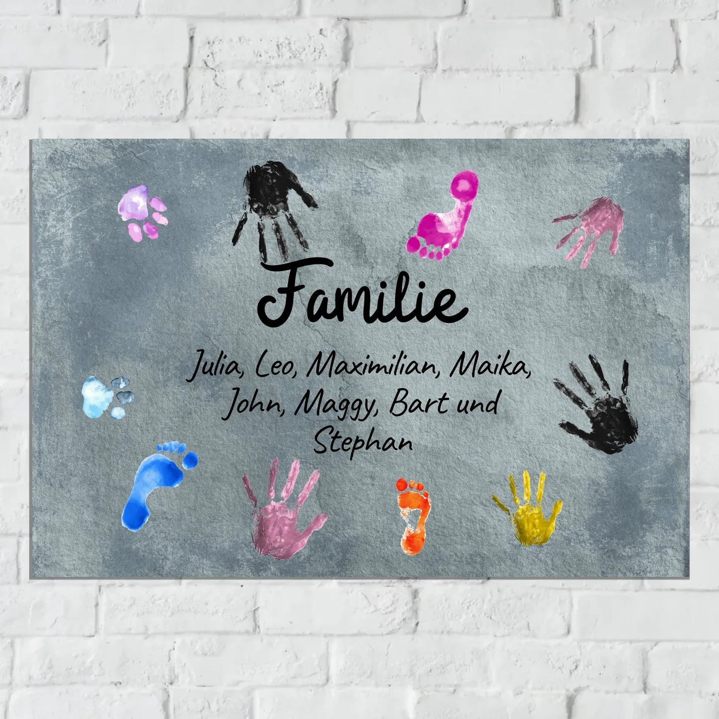 Aluminium Schild für Innen und Außen mit Löchern zur Befestigung