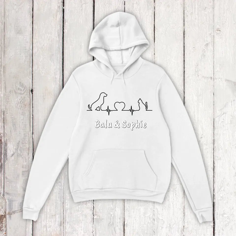 Heartbeat for Animals - Personalized Unisex Hoodie