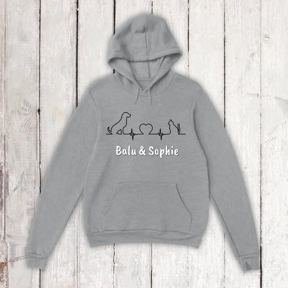Heartbeat for Animals - Personalized Unisex Hoodie