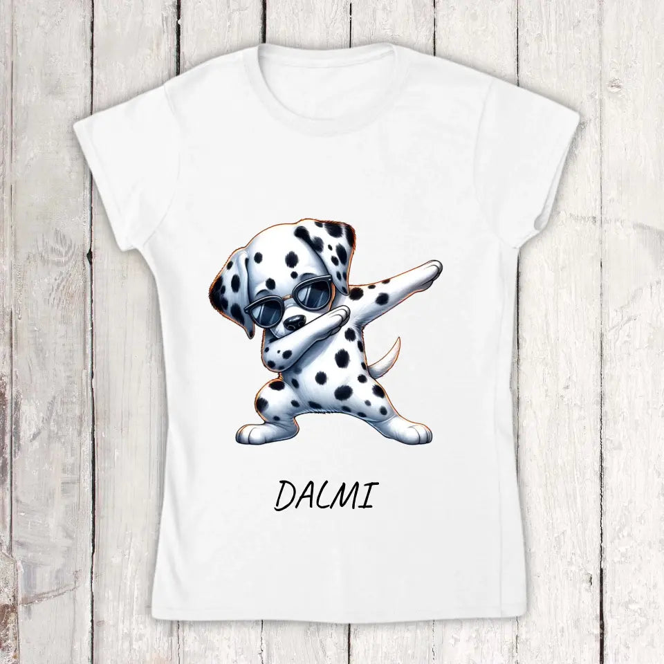 Dabbing Dog or Cat - Personalized Adult T-Shirt 