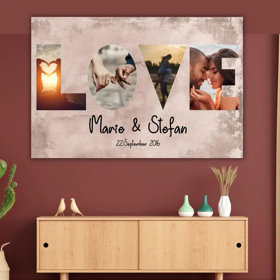 My Happy Ending (for her or him) - Couple's Canvas 