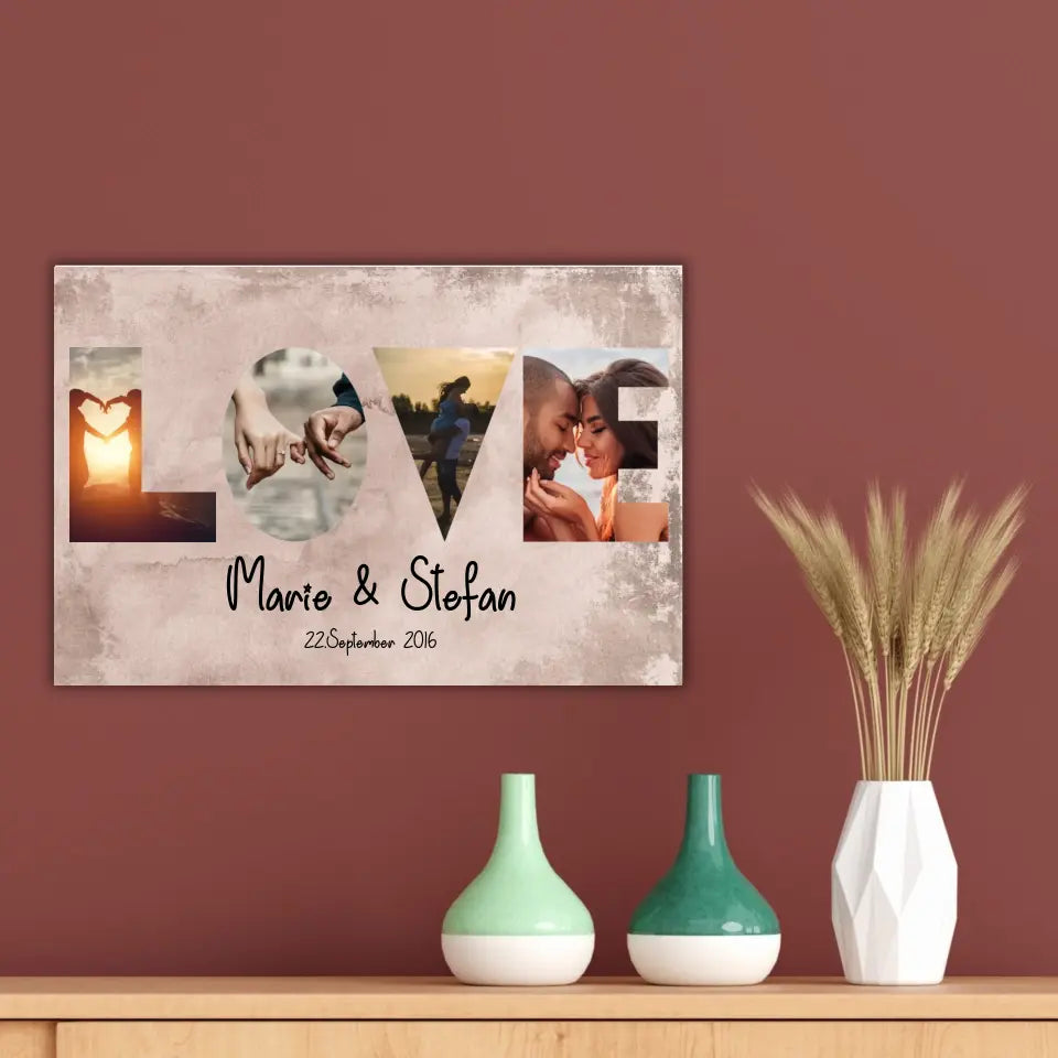 My Happy Ending (for her or him) - Couple's Canvas 