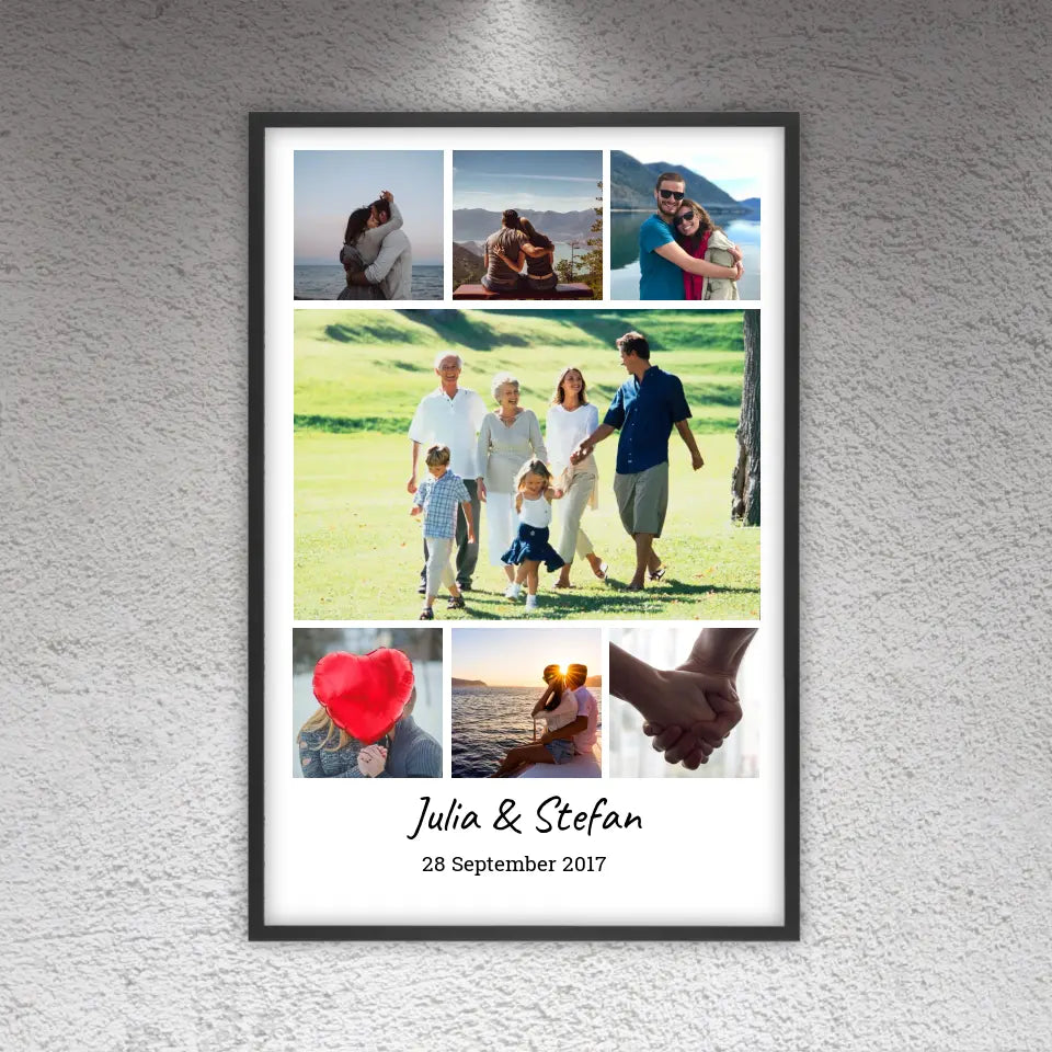 7 Photo Gallery Frames - Personalized Memory