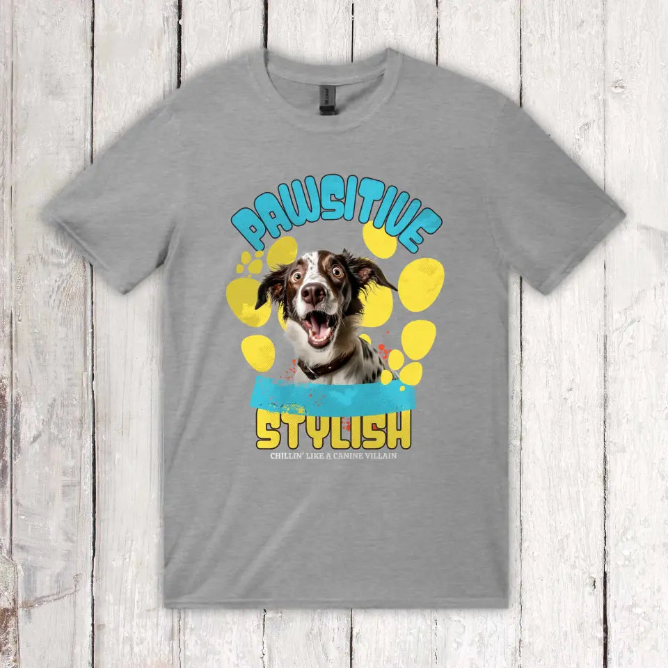 Personalisiertes T-Shirt: Be Pawsitive - Individuelles T-Shirt mit deinem Foto | Personalize Palace