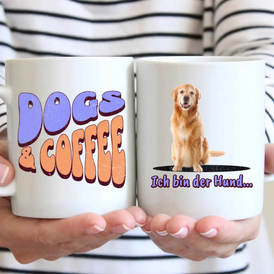 Personalisierte Tasse: Dogs and Coffee - Individuelle Fototasse | Personalize Palace