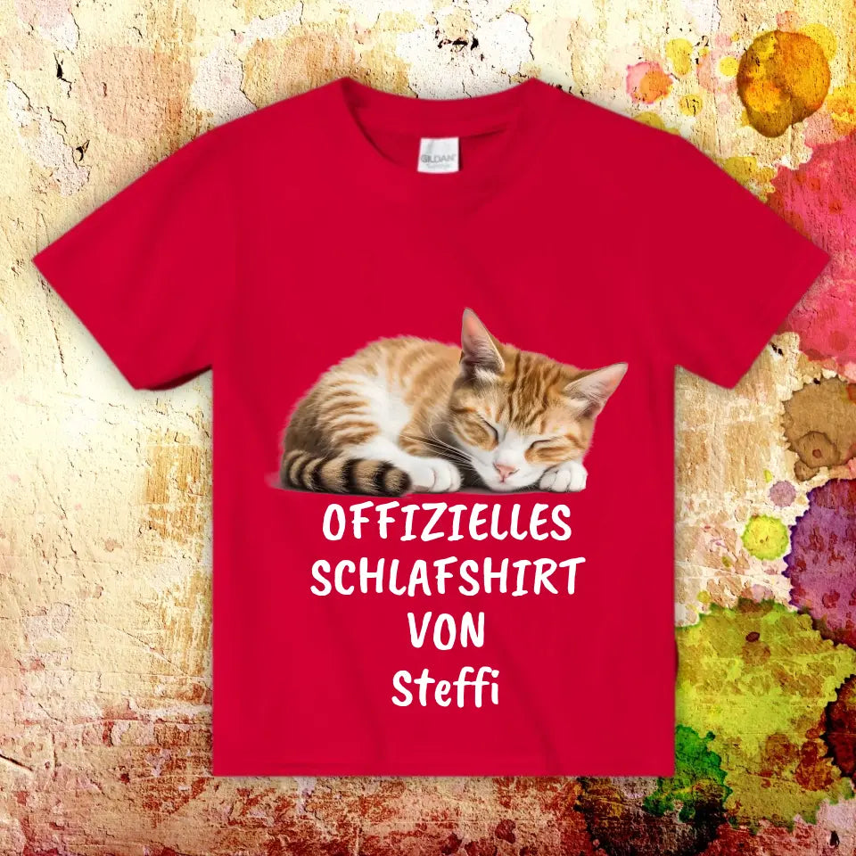 Official sleep shirt with your photo - Personalized T-shirt 