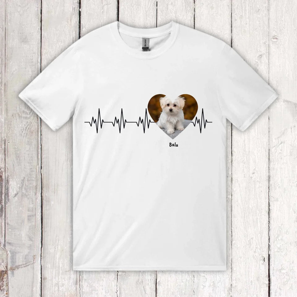 Heartbeat with photo - Personalized hoodie