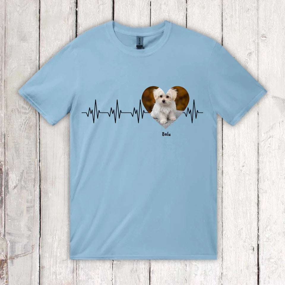 Heartbeat with photo - Personalized hoodie