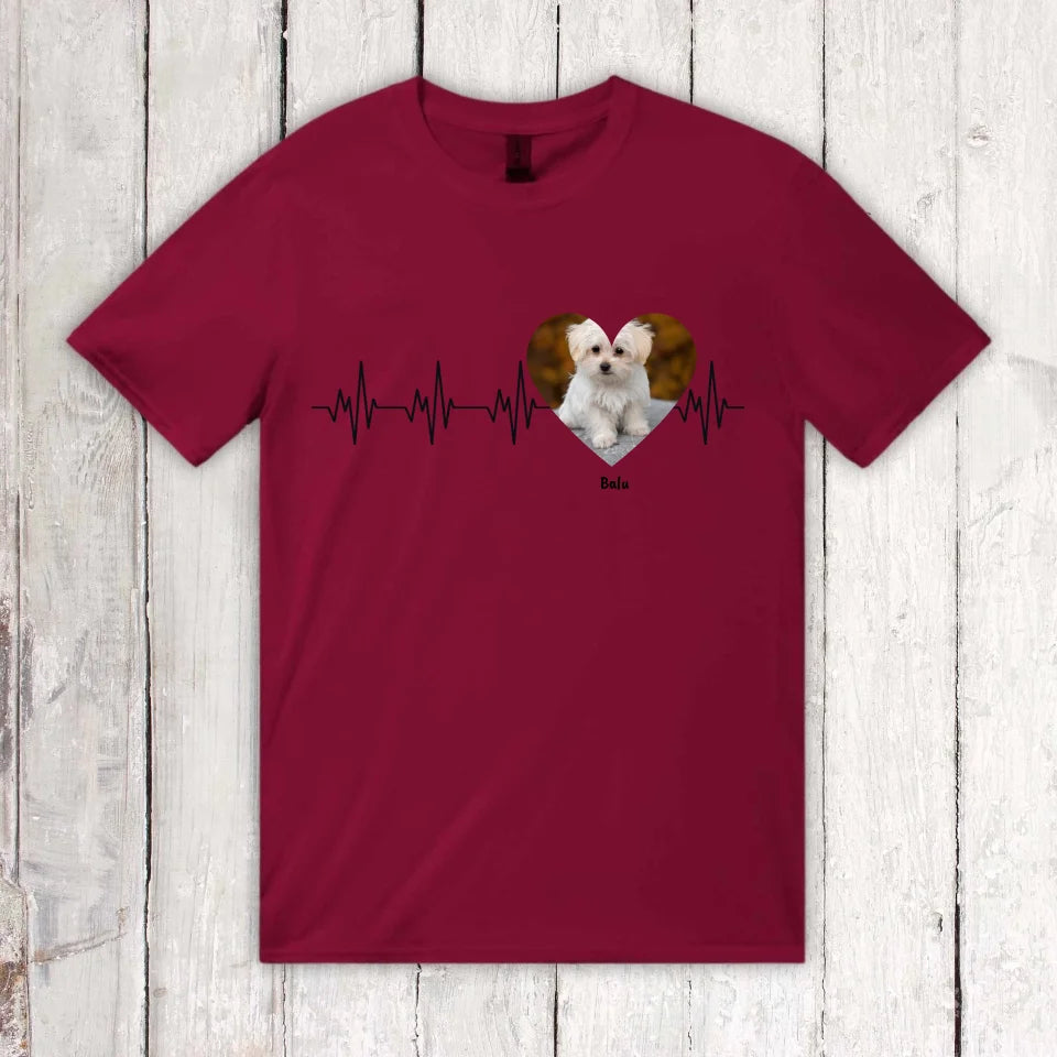 Heartbeat with photo - Personalized hoodie