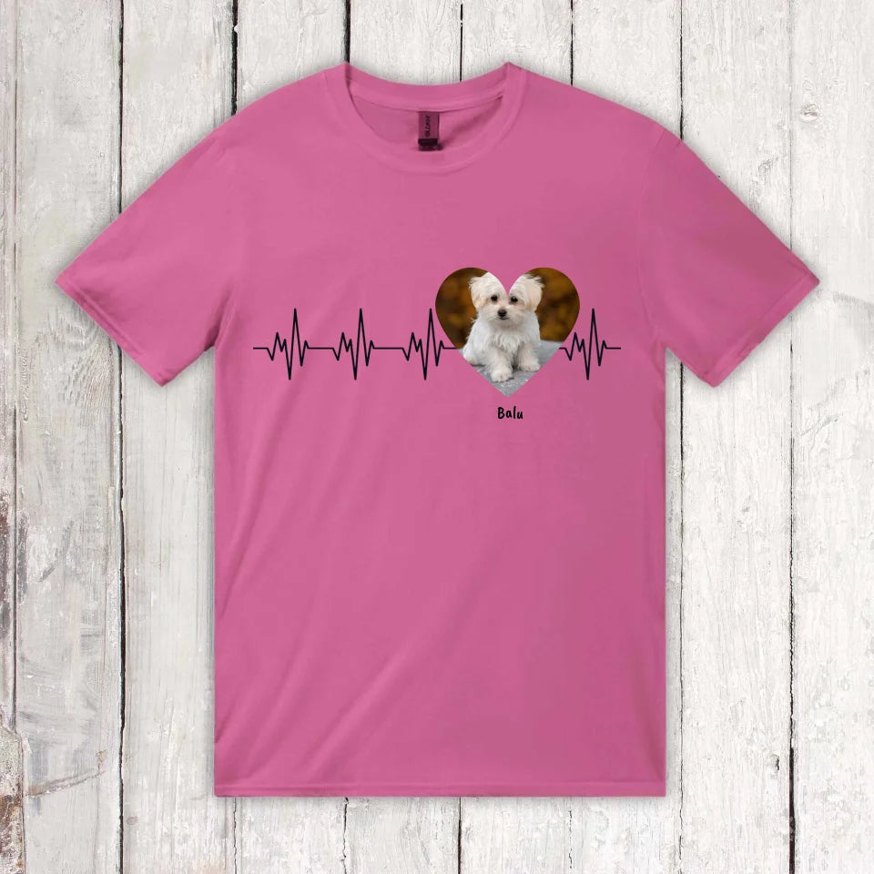 Heartbeat with photo - Personalized hoodie