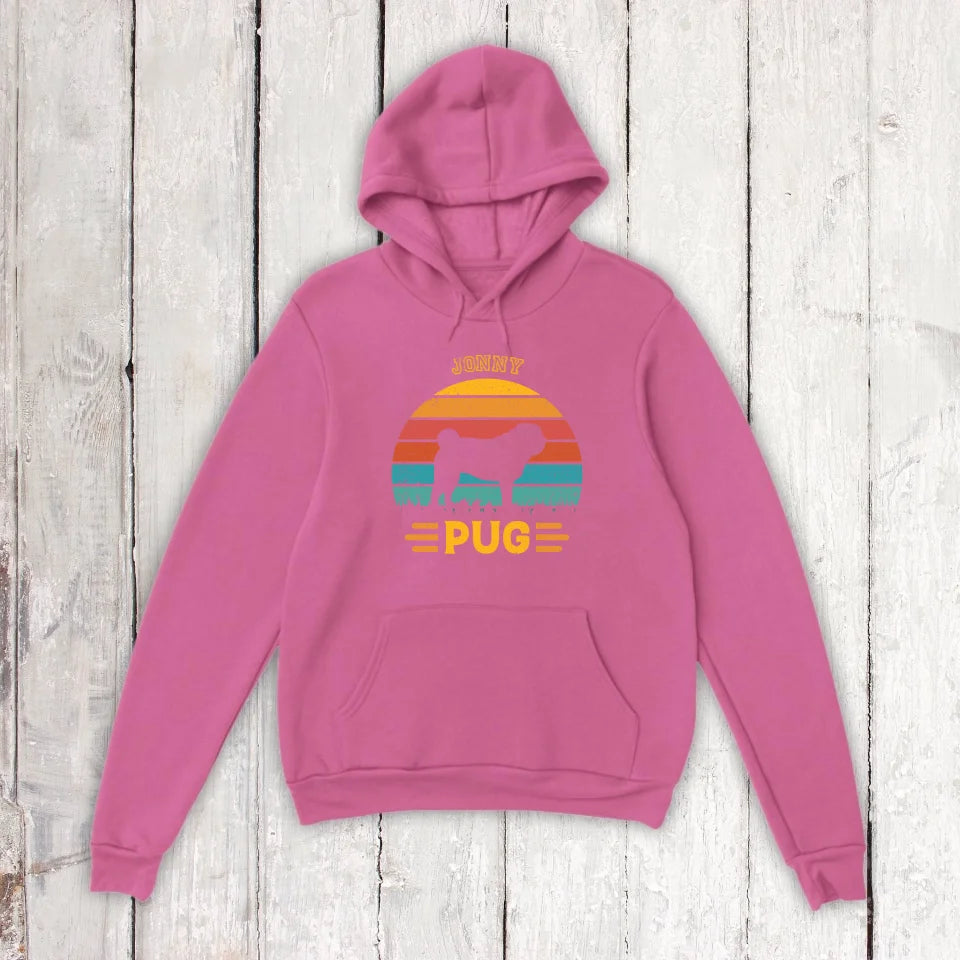 Vintage Dog Design Silhouette - Personalized T-Shirt or Hoodie