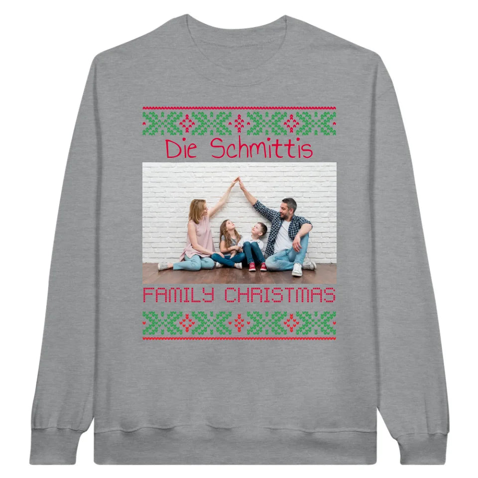 Clear Christmas star with your photo and text - personalize your Christmas