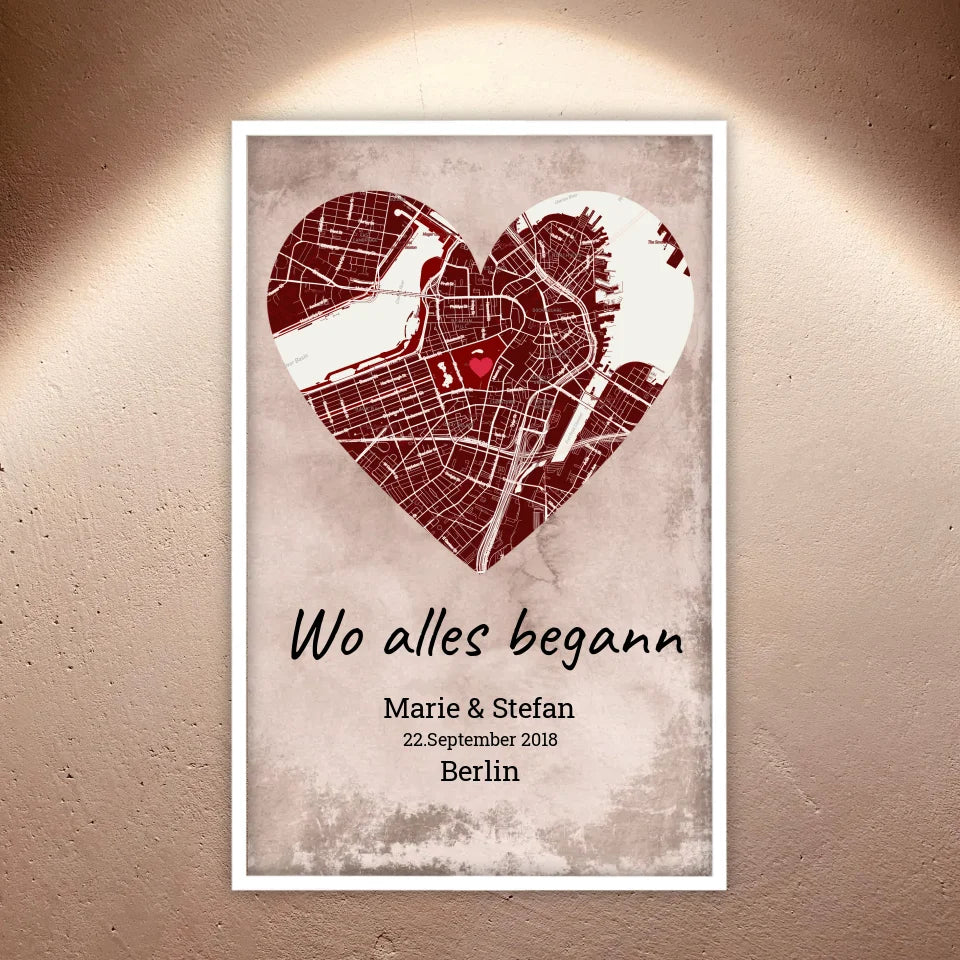 Where it all began - Individual city map 