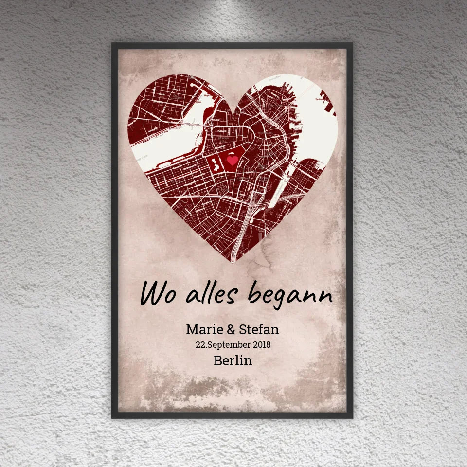 Where it all began - Individual city map 