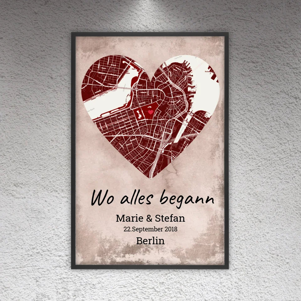 Where it all began - Individual city map 