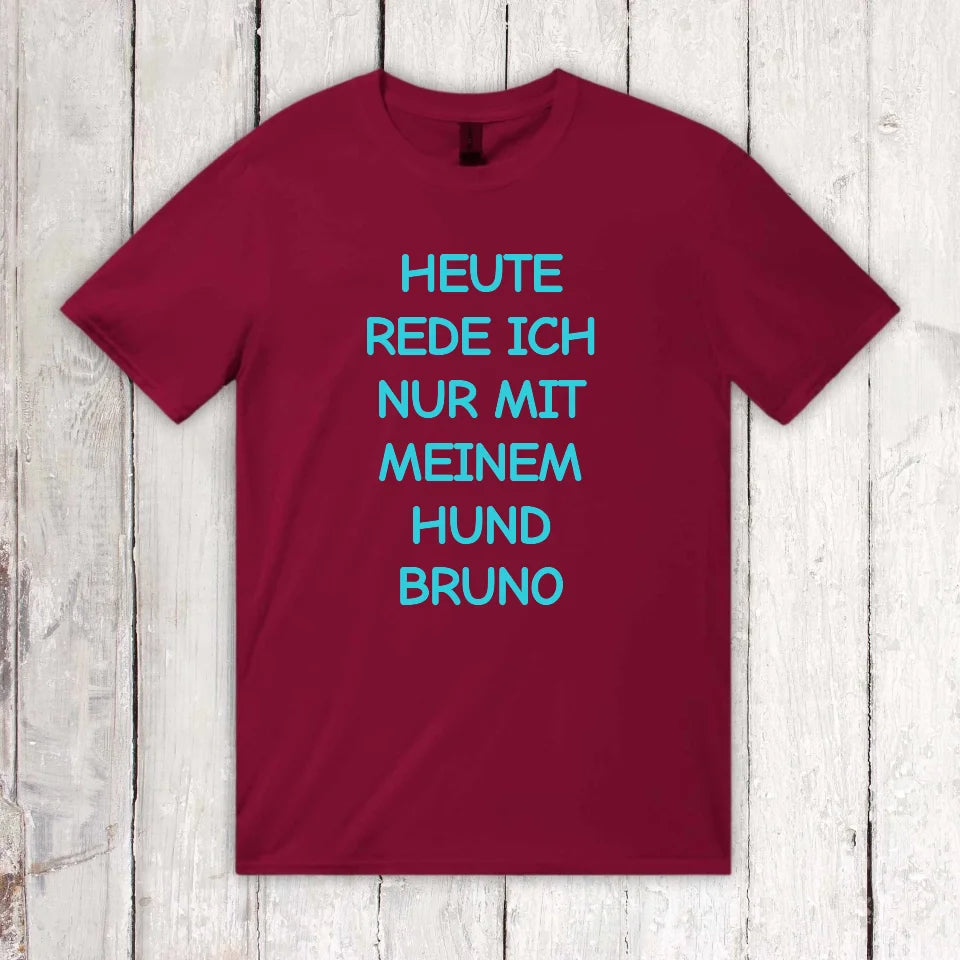Today I'm only talking to my dog ​​- personalized hoodie