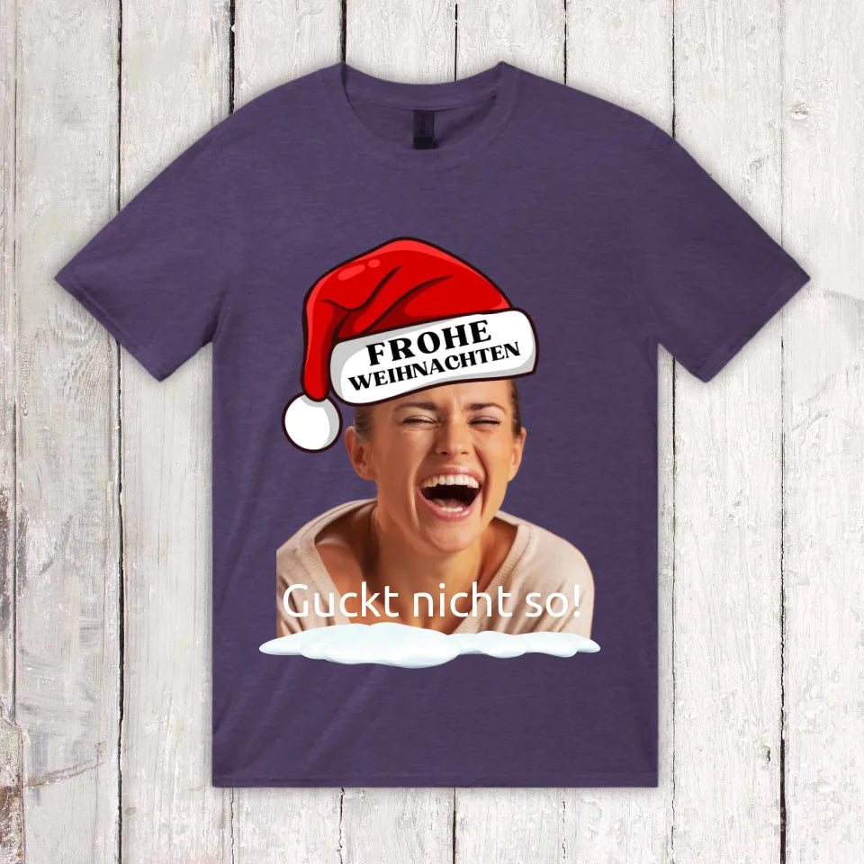 Weihnachtsmütze mit deinem Bild und Text - individueller Pullover oder Sweater