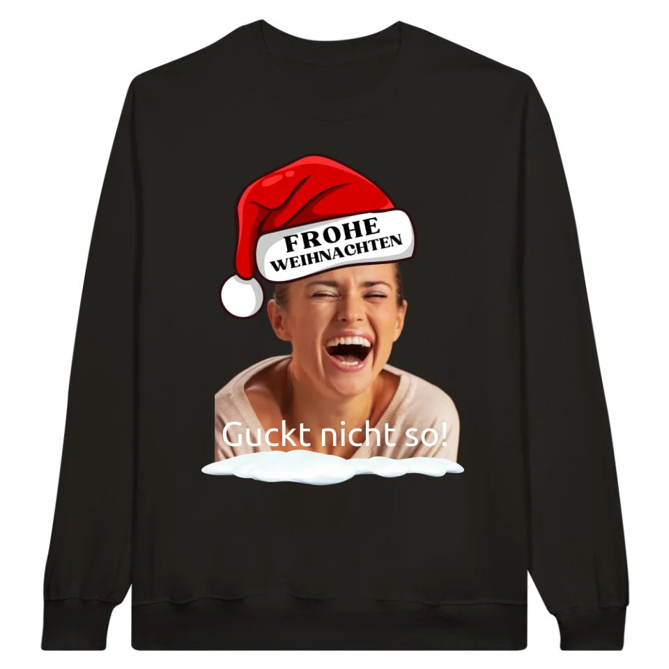 Personalisiertes T-Shirt: Weihnachtsmütze mit deinem Bild und Text - individuelles T-Shirt | Personalize Palace