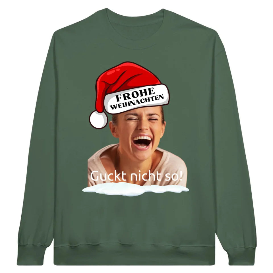 Personalisiertes T-Shirt: Weihnachtsmütze mit deinem Bild und Text - individuelles T-Shirt | Personalize Palace
