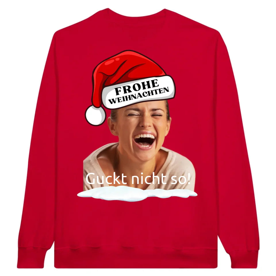 Personalisiertes T-Shirt: Weihnachtsmütze mit deinem Bild und Text - individuelles T-Shirt | Personalize Palace