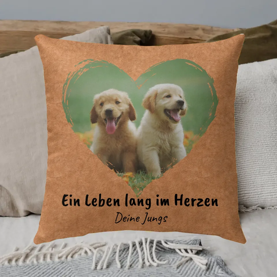 Dog blanket | Cuddle me when you miss me - Personalized photo blanket