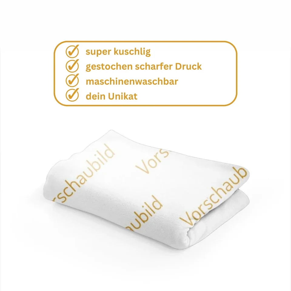 Personalisierte Decke: Katzendecke | Wenn du mich vermisst - Individuelle Fotodecke | Personalize Palace