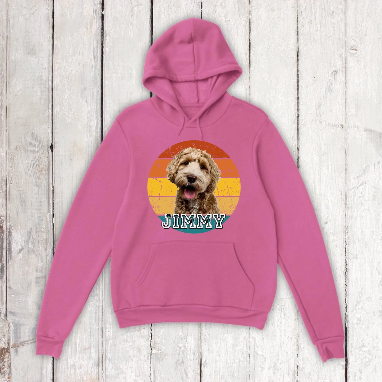 Vintage Sunset with photo - personalized hoodie or sweatshirt