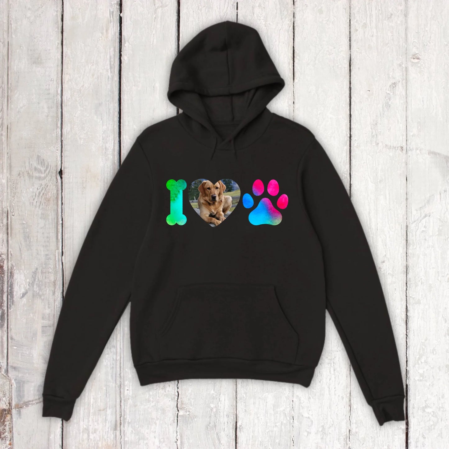 I Love Dogs mit deinem Foto - individuelles T-Shirt | Personalize Palace