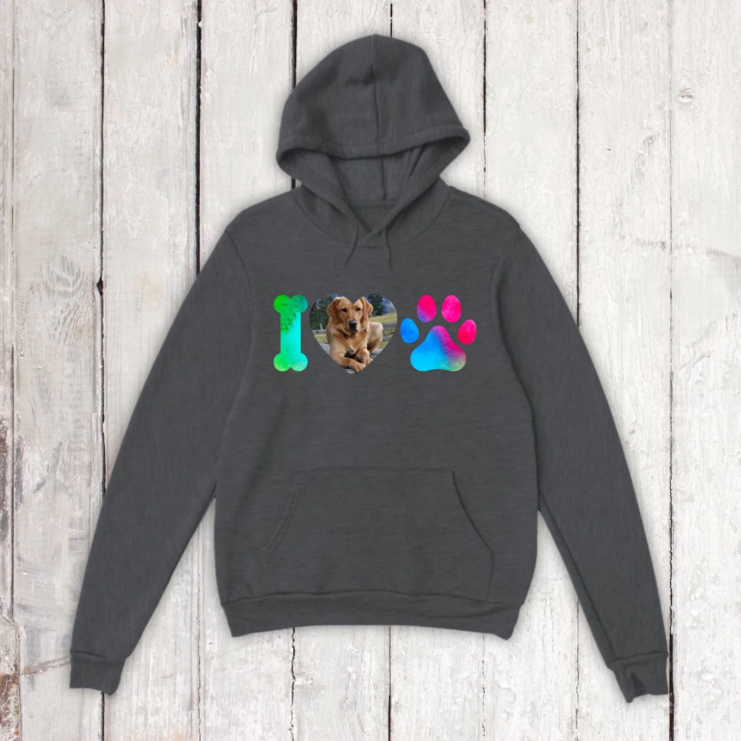 I Love Dogs with your photo - personalized T-shirt
