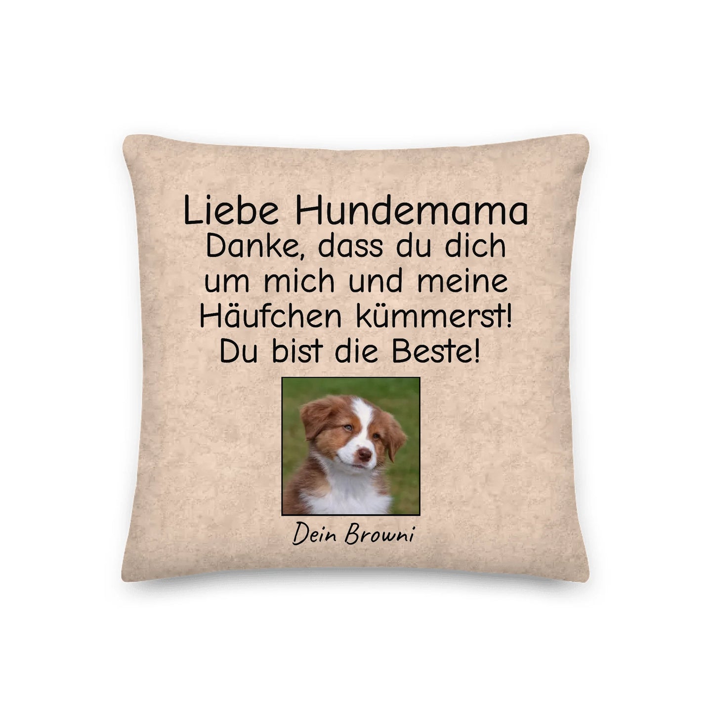 Personalisiertes Kissen: Liebe Hundemama,-papa,-oma,-opa,-tante,-onkel - individuelles Kissen | Personalize Palace