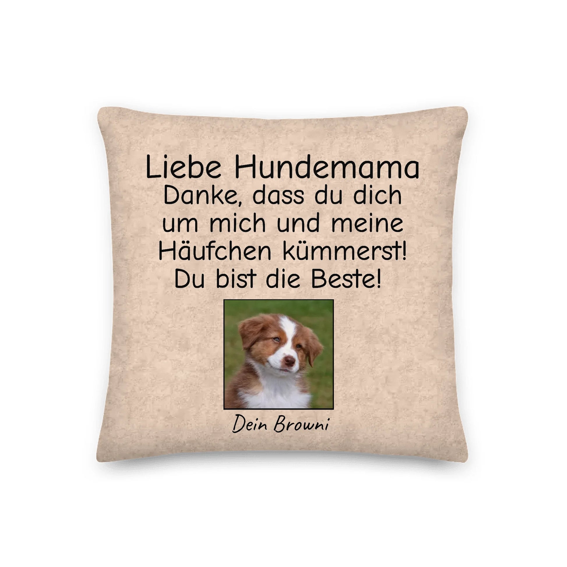 Personalisiertes Kissen: Liebe Hundemama,-papa,-oma,-opa,-tante,-onkel - individuelles Kissen | Personalize Palace