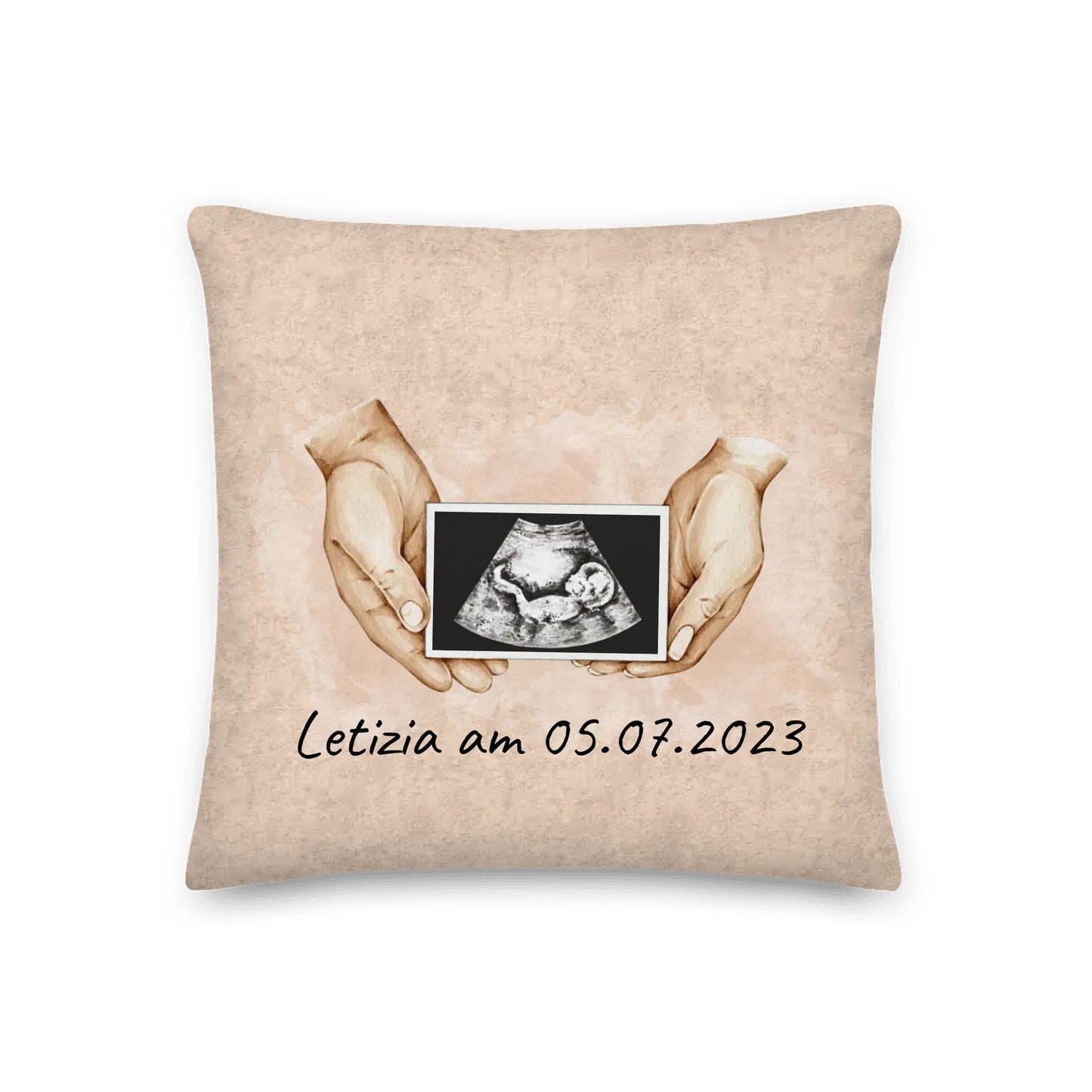 Personalisiertes Kissen: Ultraschallbild Foto eures Babys - Individuelles Kissen | Personalize Palace