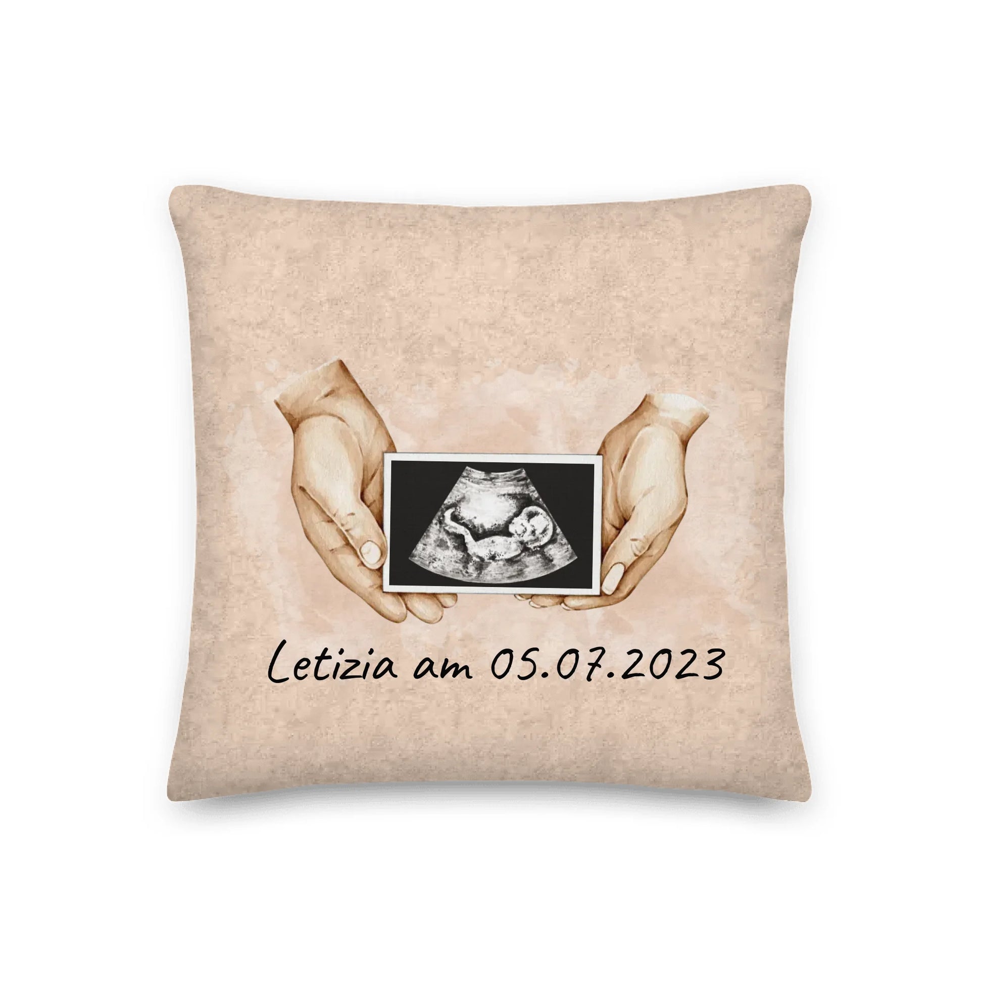 Personalisiertes Kissen: Ultraschallbild Foto eures Babys - Individuelles Kissen | Personalize Palace