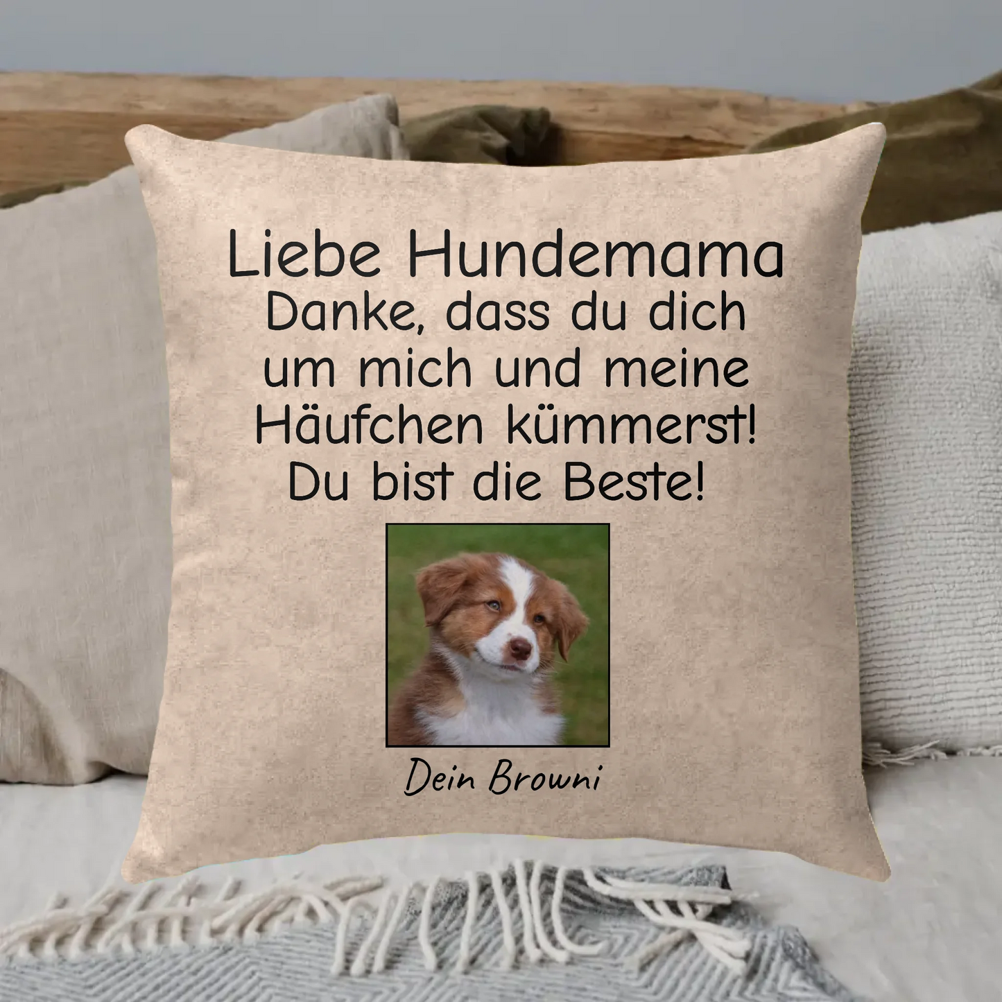 Personalisiertes Kissen: Hunde-Foto ohne Hintergrund - individuelles Kissen | Personalize Palace