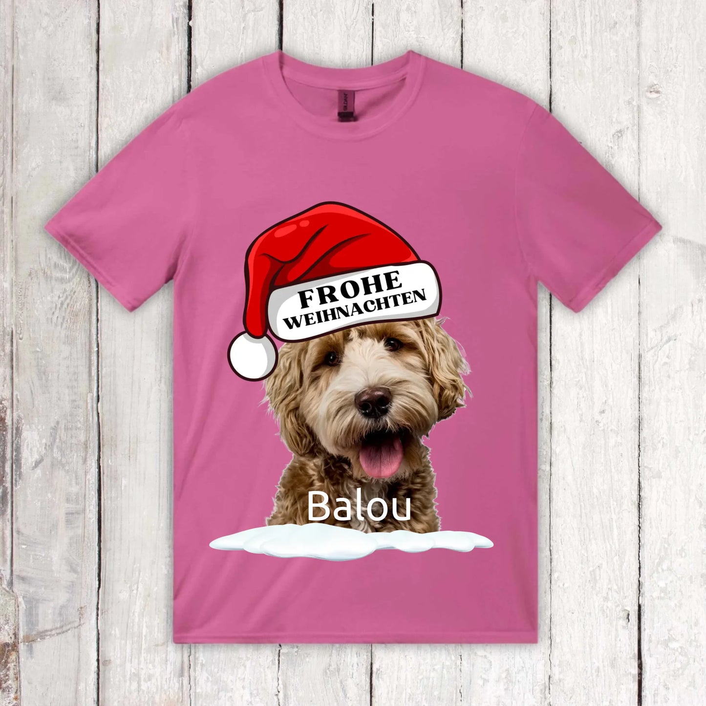 Christmas hat with your picture and text - personalized pullover or sweater