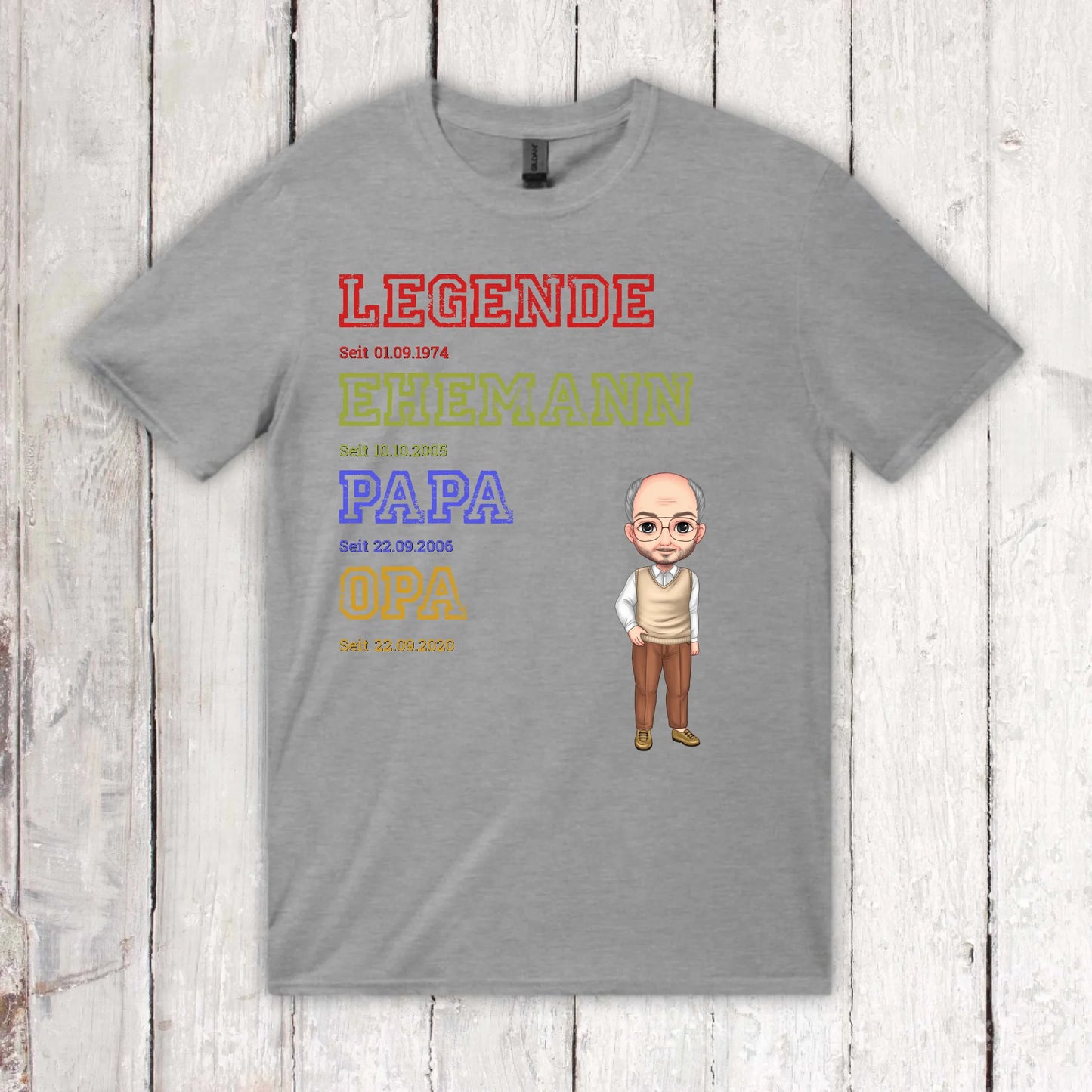 Great-grandmother, great-grandpa, father, mother, legend, family - personalized sweater