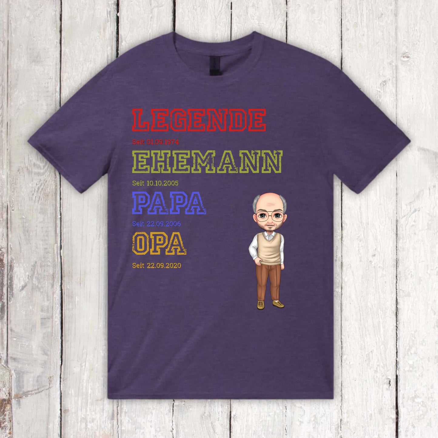 Great-grandmother, great-grandpa, father, mother, legend, family - personalized sweater