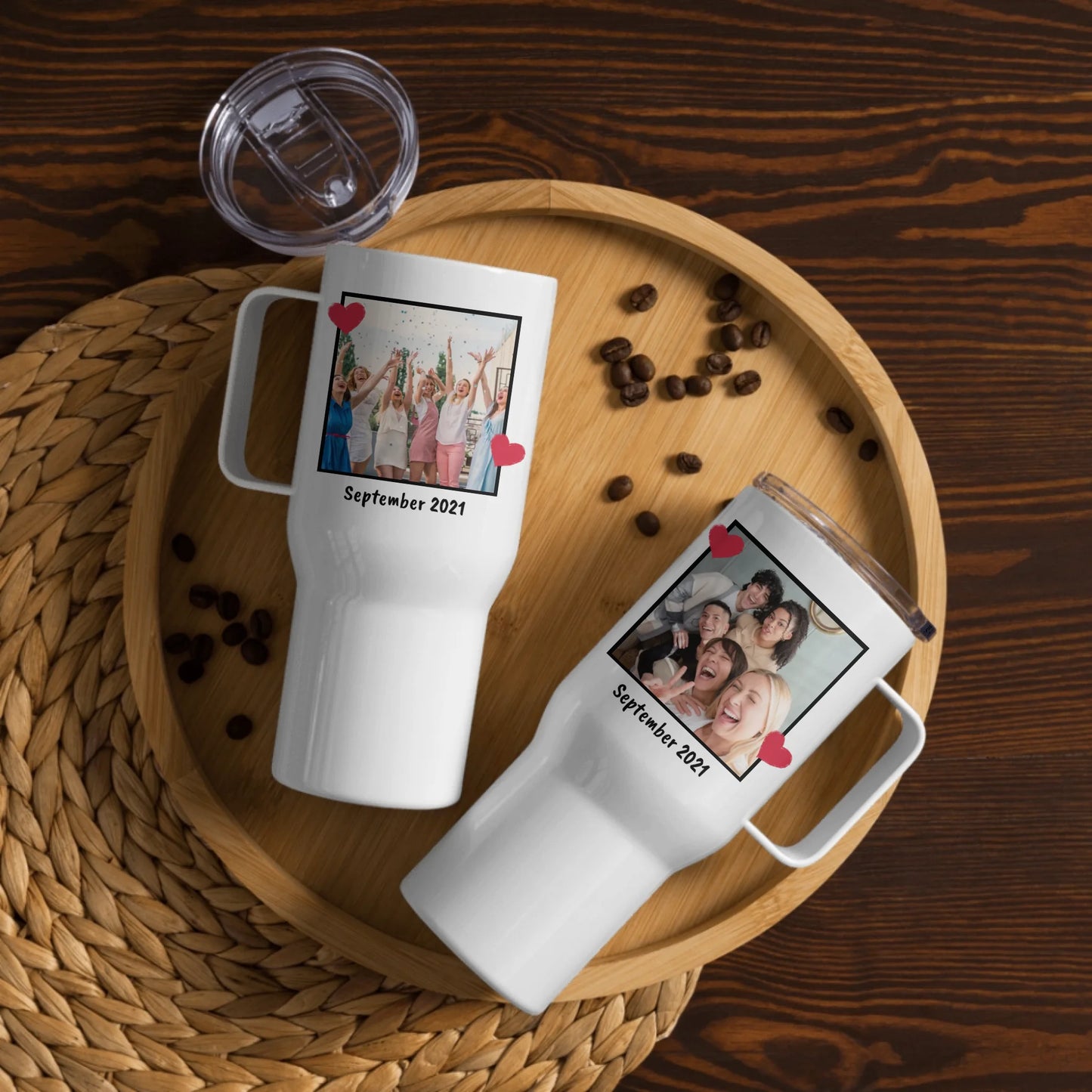 Up to 3 photos and text - personalized quencher | thermal mug