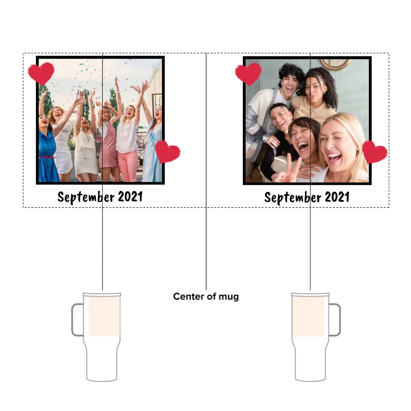 Up to 3 photos and text - personalized quencher | thermal mug