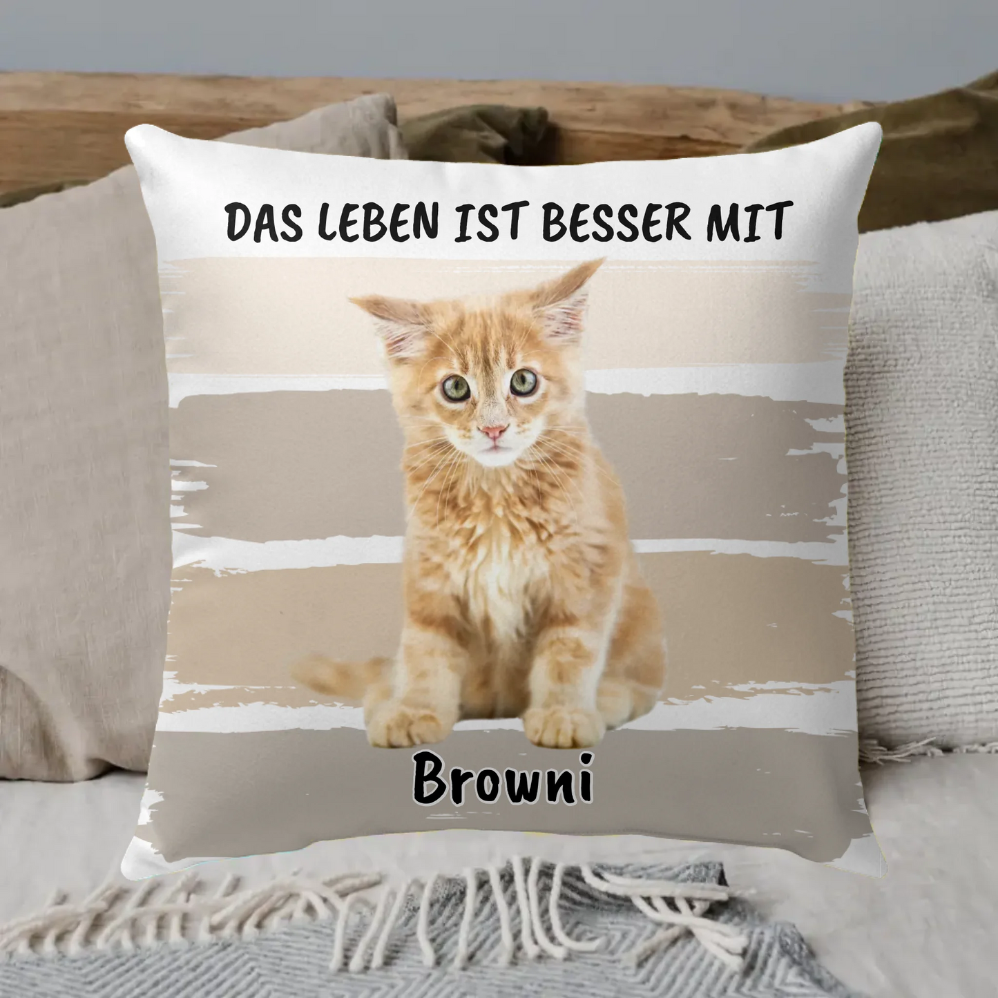 Hug me if you miss me - personalized premium photo pillow