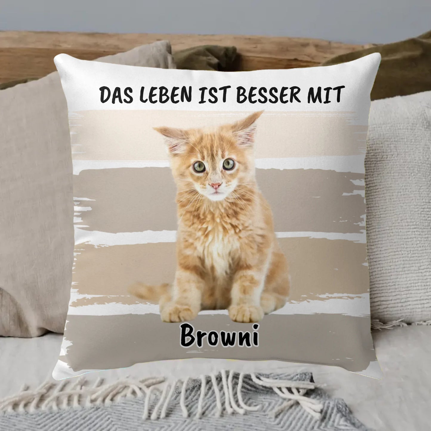 Hug me if you miss me - personalized premium photo pillow
