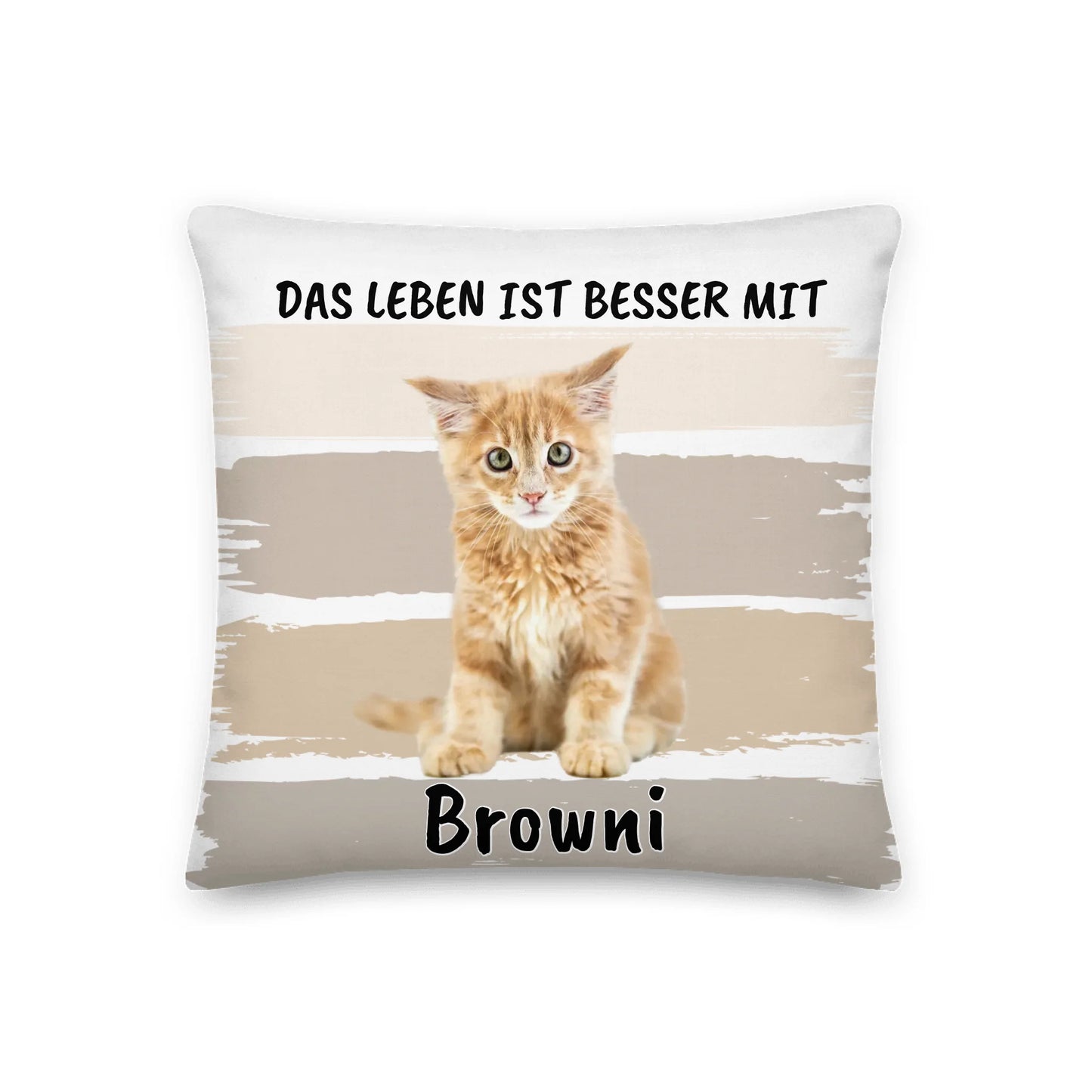 Personalisiertes Kissen: Das Leben ist besser mit meinem Tier - Individuelles Kissen | Personalize Palace