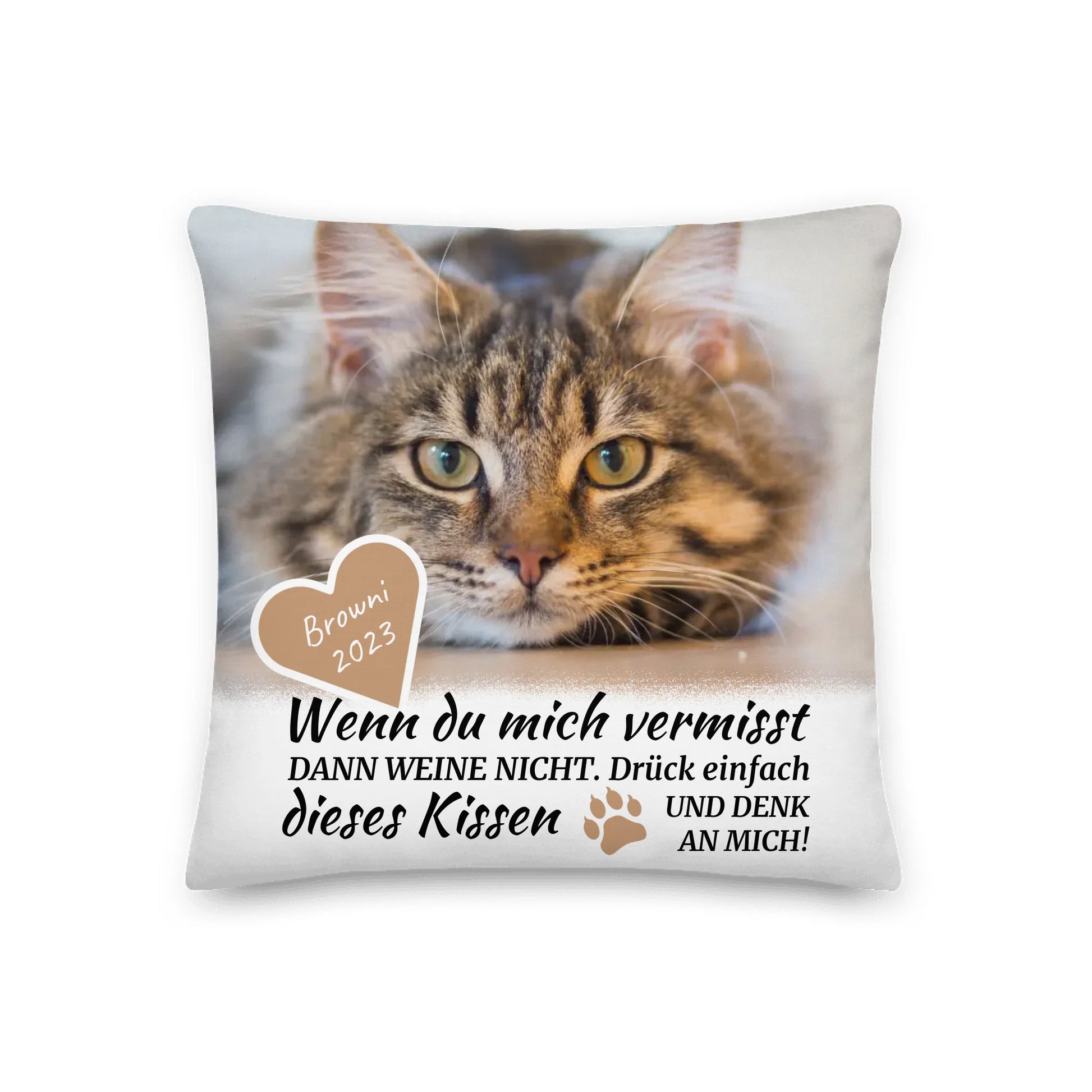 Personalisiertes Kissen: Das Leben ist besser mit meinem Tier - Individuelles Kissen | Personalize Palace