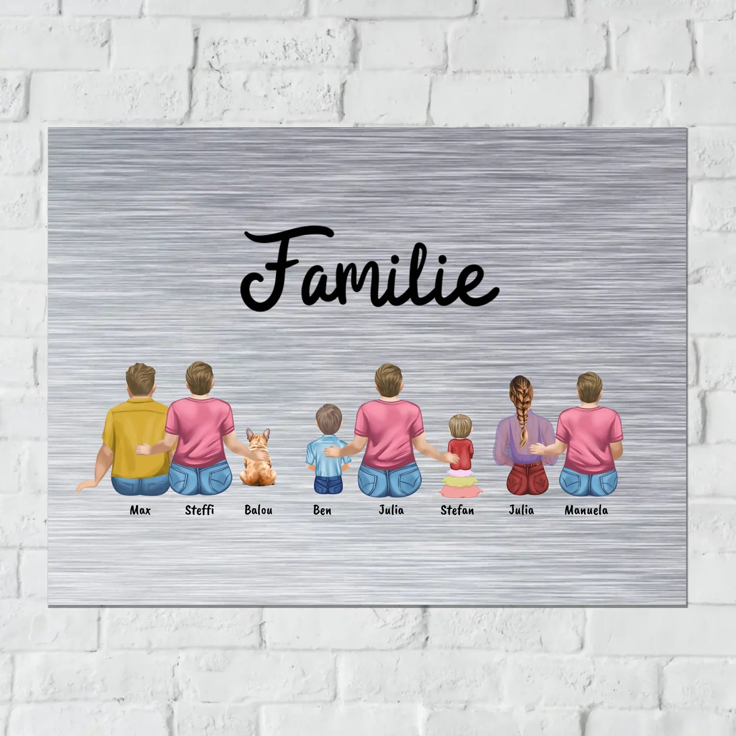 Personalisiertes Schild: Herzfoto von Paar, Familie, Freund - Individuelles Türschild für Heim & Garten | Personalize Palace