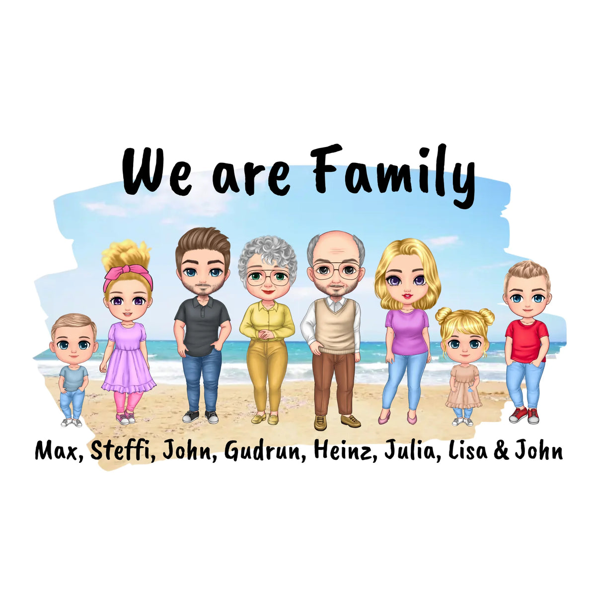Stickers with photo and text - personalized stickers or car stickers