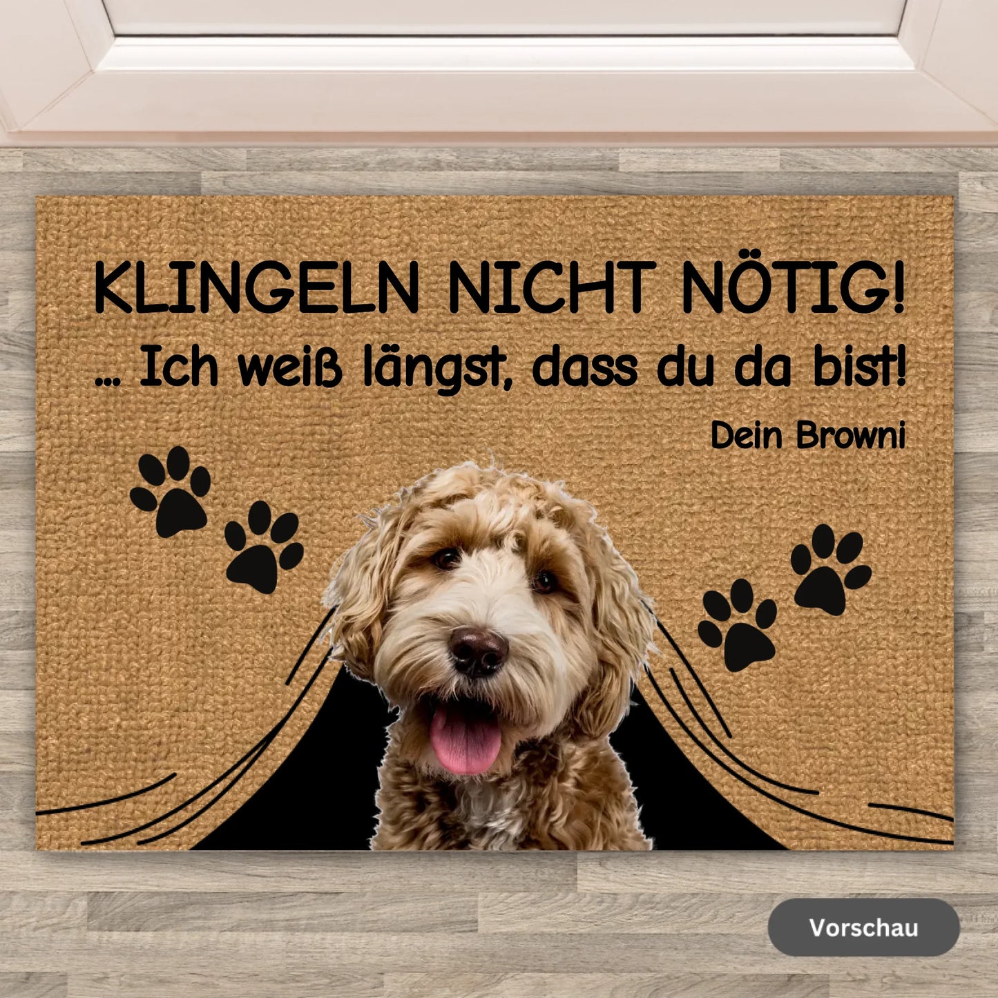 Personalisierte Fußmatte: Willkommen bei - Eigene Foto Fußmatte | Personalize Palace