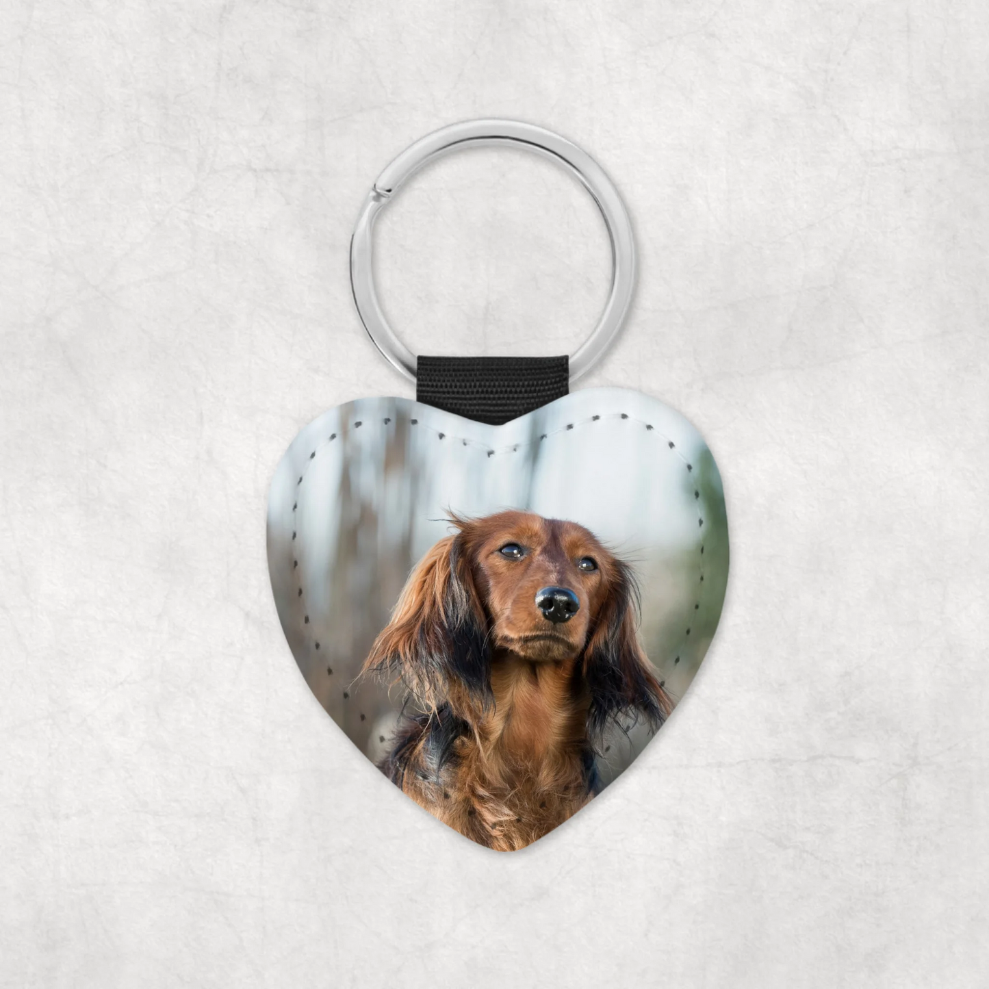 Herz-Leder-Schlüsselanhänger-mit-Text-und-Foto